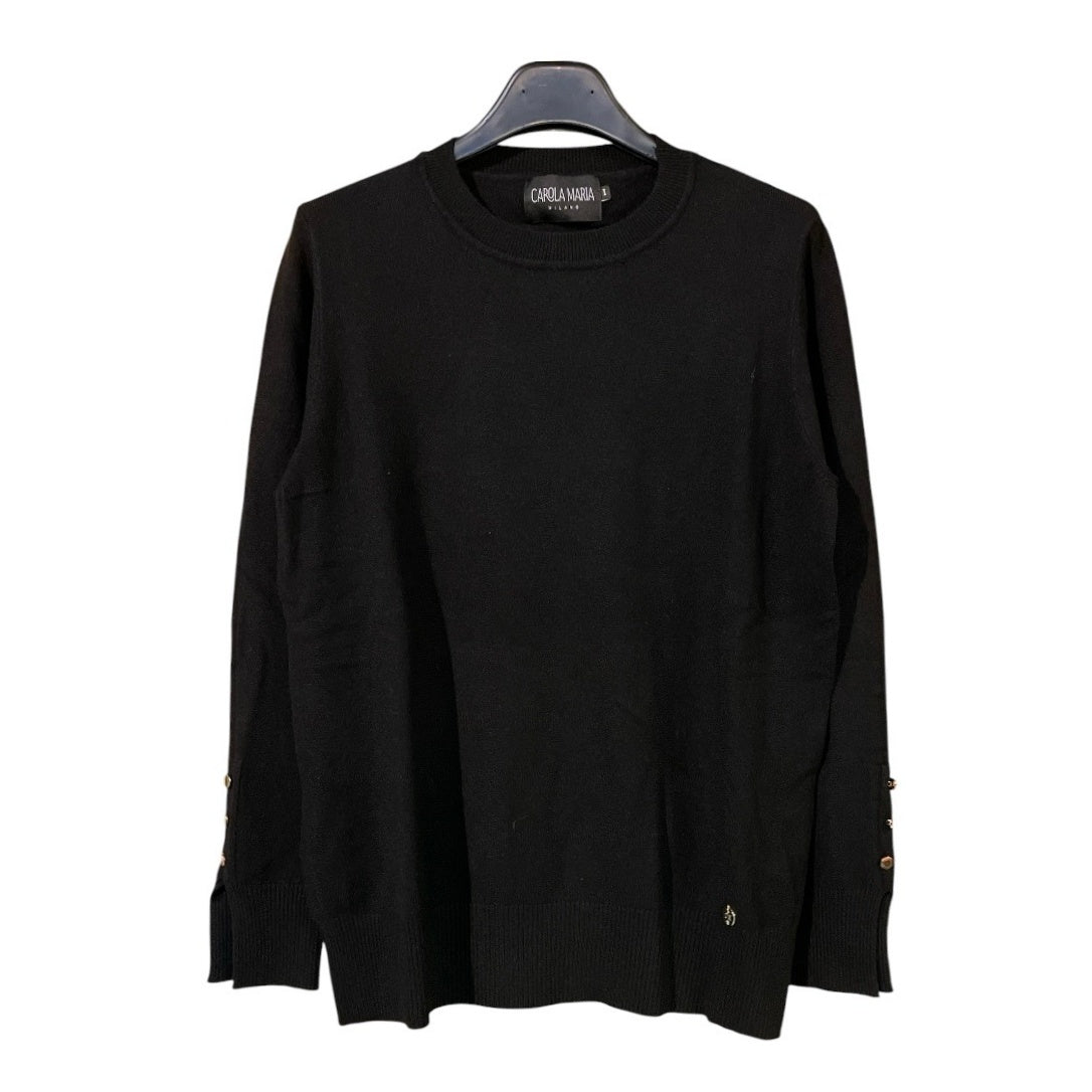 Maglia donna basic viscosa con spacchetti CM390 - CAROLA MARIA