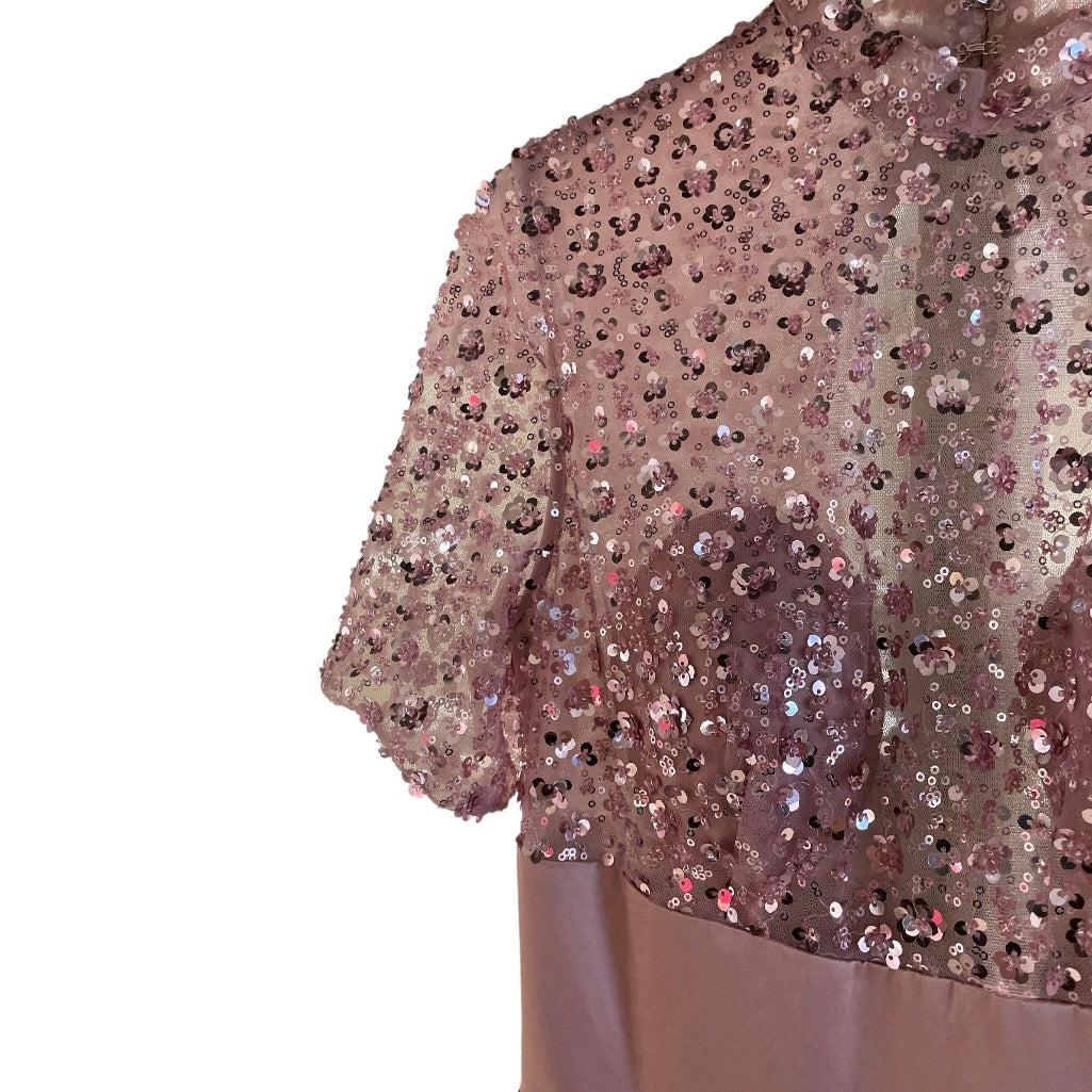 Vestito lunga cerimonia con corpetto decorato 51050 - FRANZESE