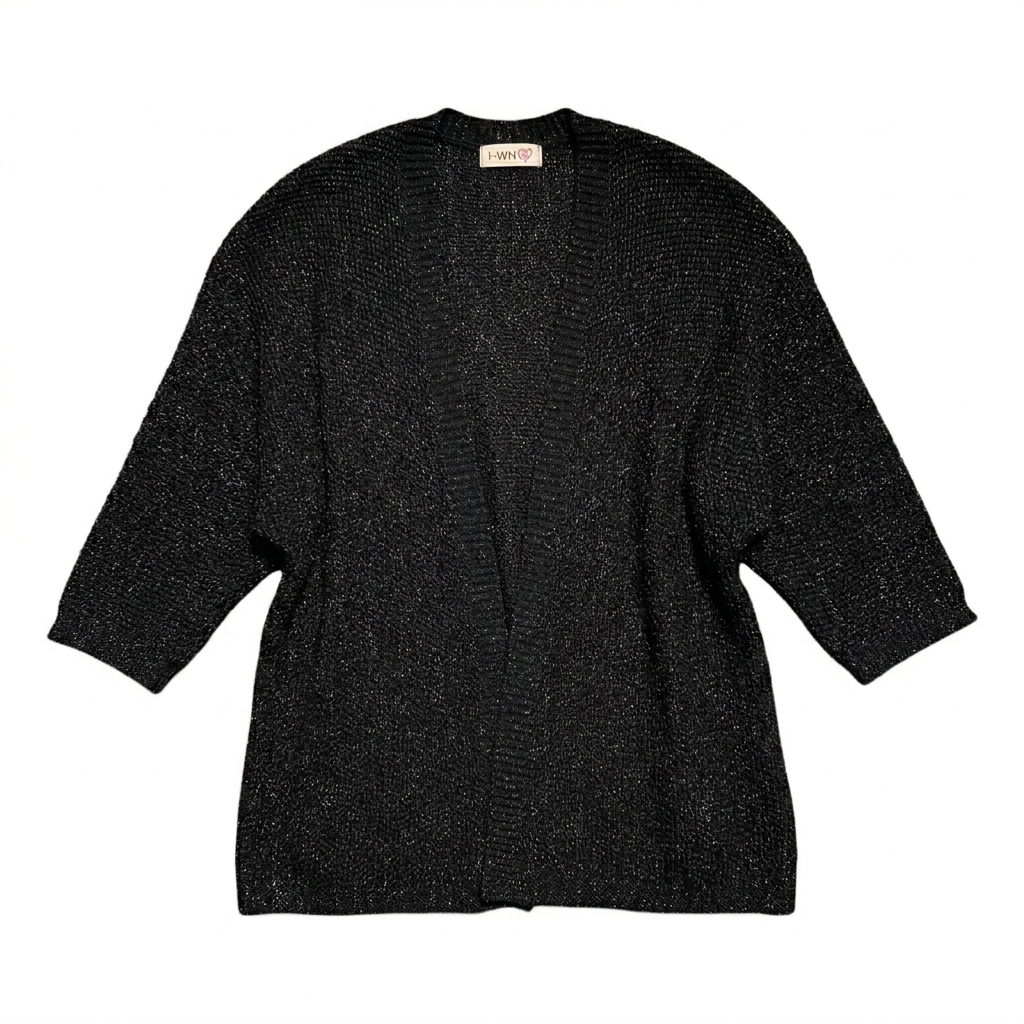 Cardigan in maglia lavorata con lurex 1677L - FRANZESE
