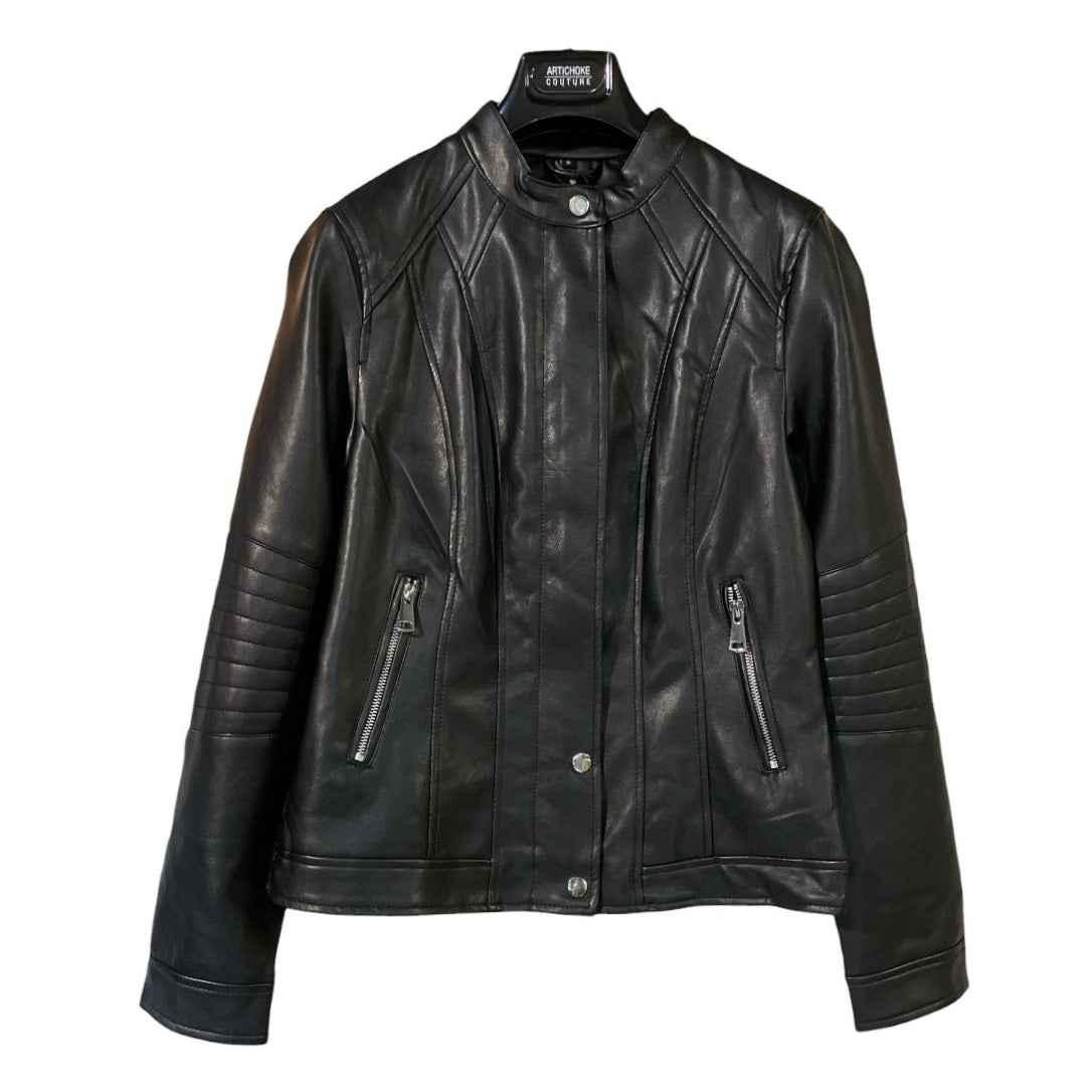Giubbino donna ecopelle modello biker 7088