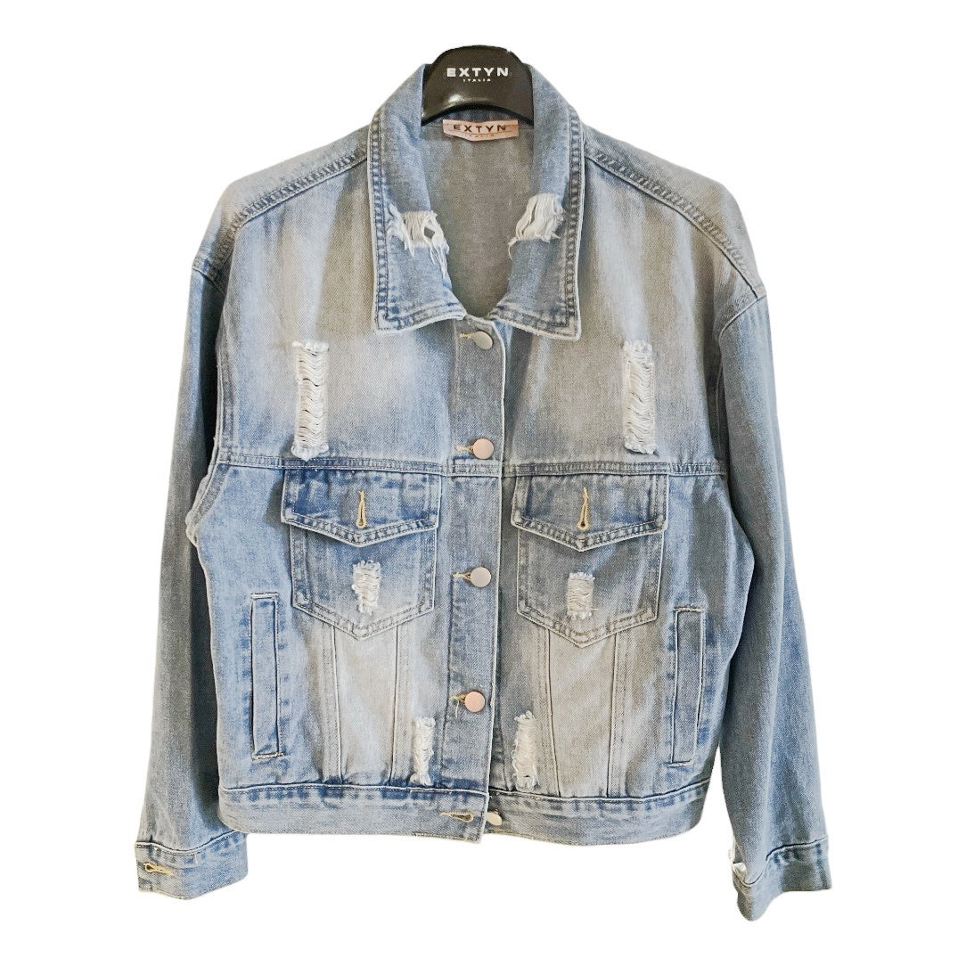 Giubbino jeans con rotture 08D211 - EXTYN