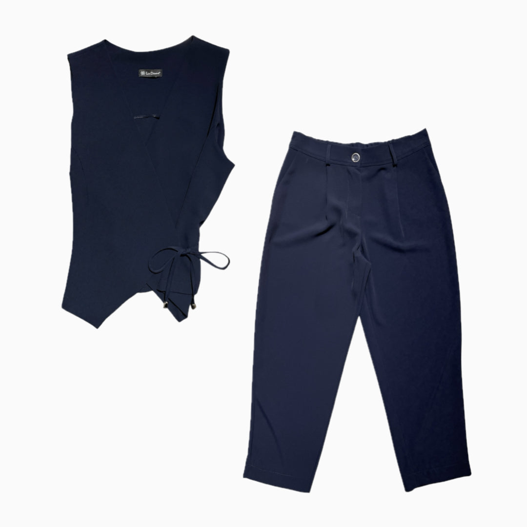 Coordinato con gilet incrocio 3484 - FRANZESE