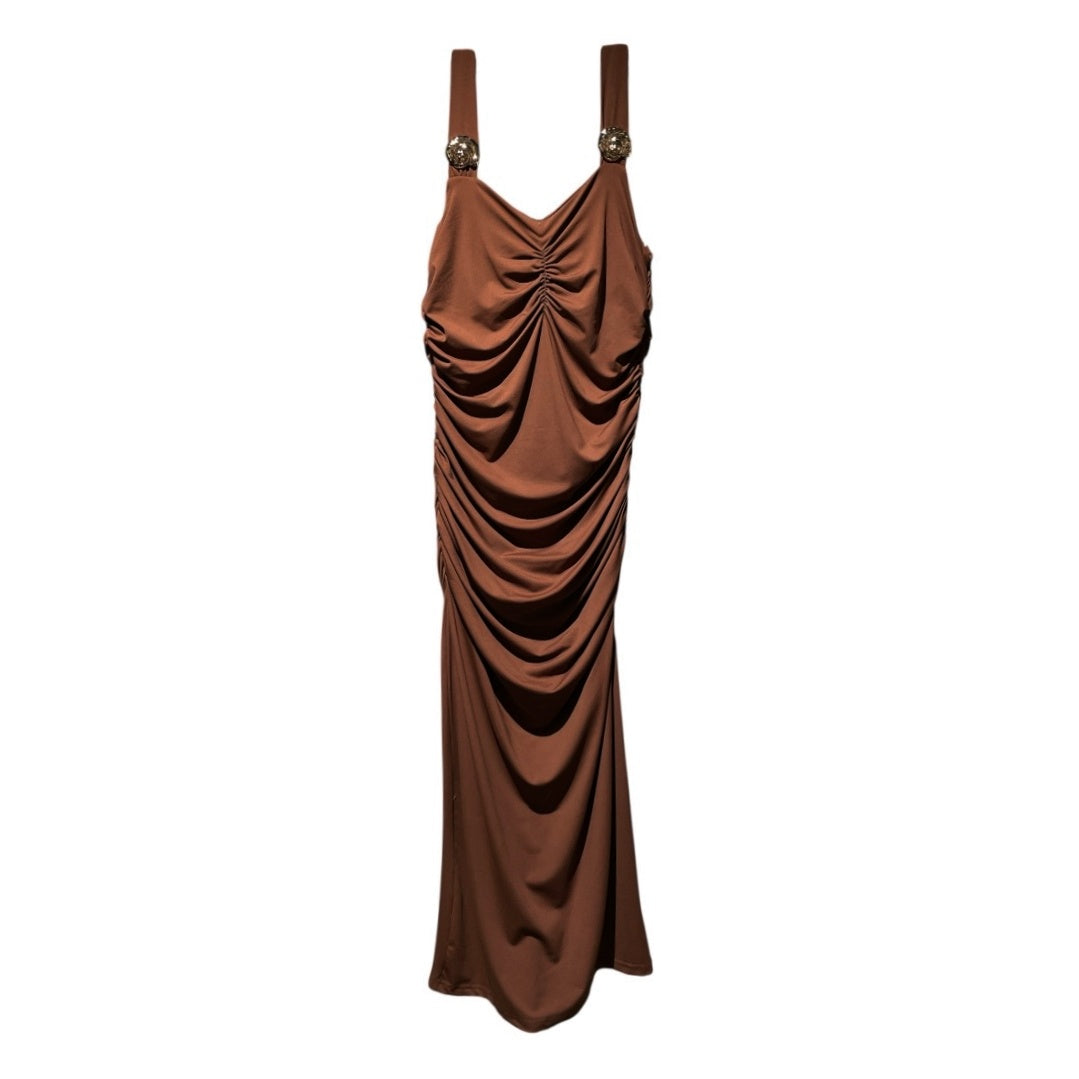 Vestito sirena drappeggiato in jersey 06D281 - EXTYN