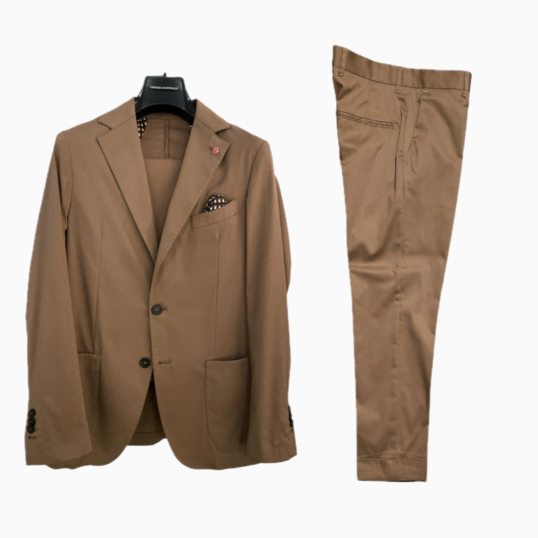 Abito uomo slim fit in cotone SANREMO-NAP - L'UOMO SARTORIALE