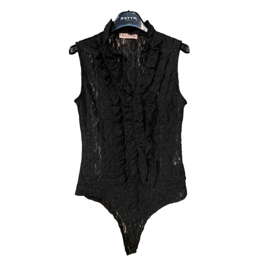Top in pizzo con rouches 16D278 - EXTYN