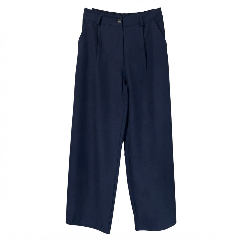 Pantalone donna palazzo con pences 2606