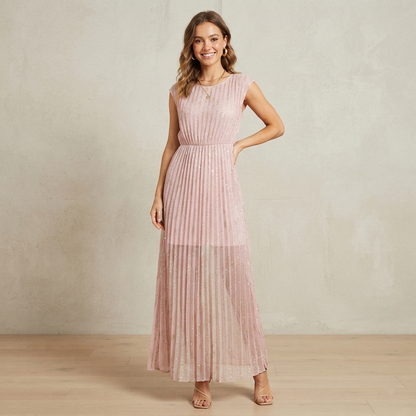 Vestito in chiffon fantasia fiori 06D229 - EXTYN