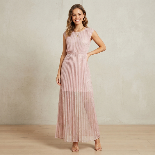 Vestito in chiffon fantasia fiori 06D229 - EXTYN