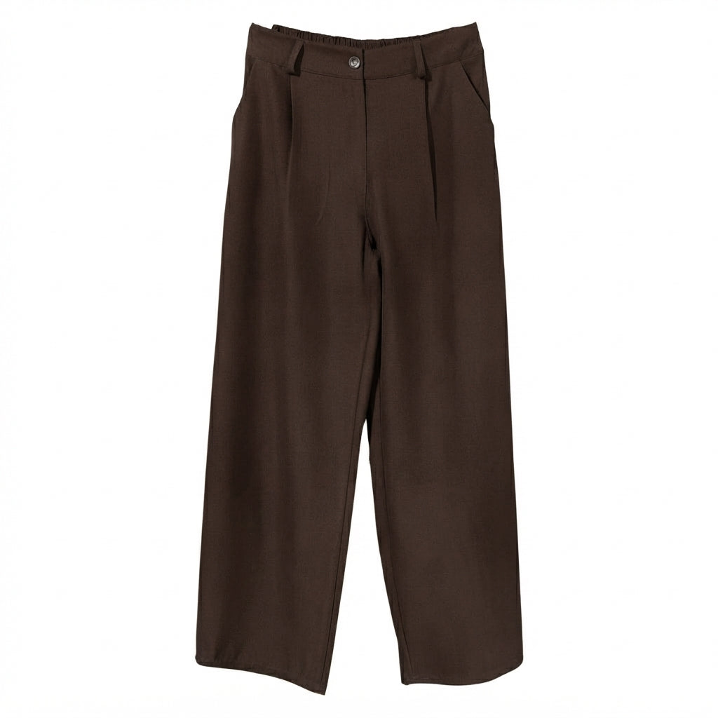 Pantalone donna palazzo con pences 2606