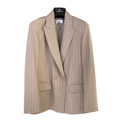 Giacca gessato doppio petto oversize 04103 - ELENA CASALI