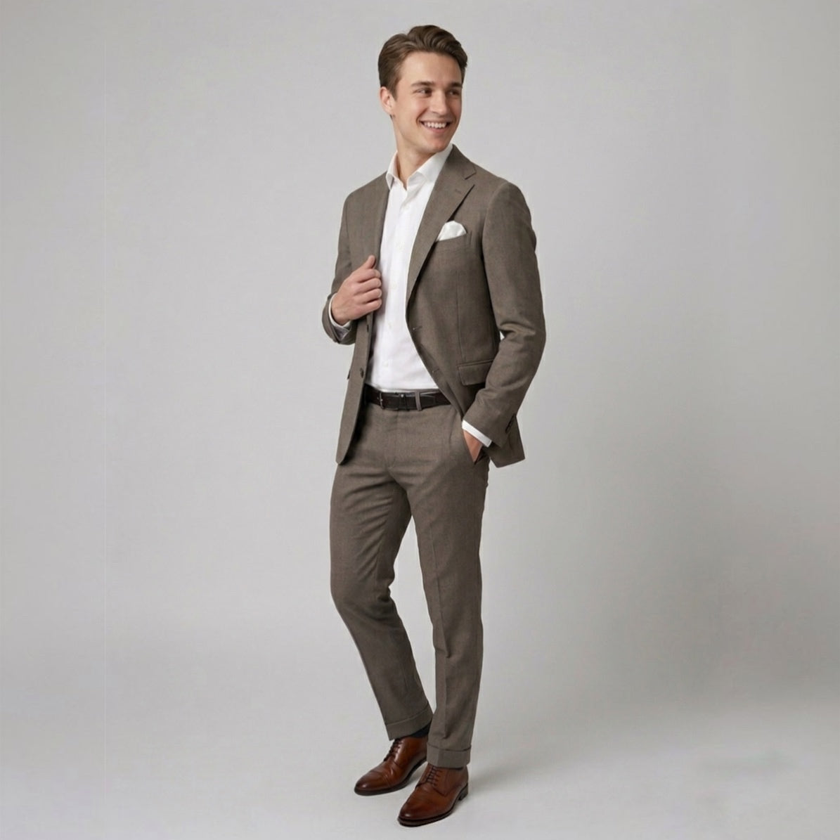 Abito uomo in cotone grisaglia DE FILIPPO - L'UOMO SARTORIALE