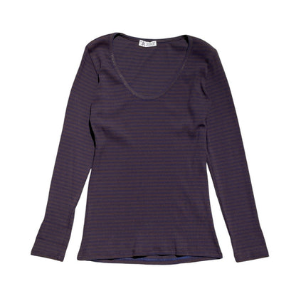 Maglia donna modello t-shirt motivo righe B96303 - AVENUE