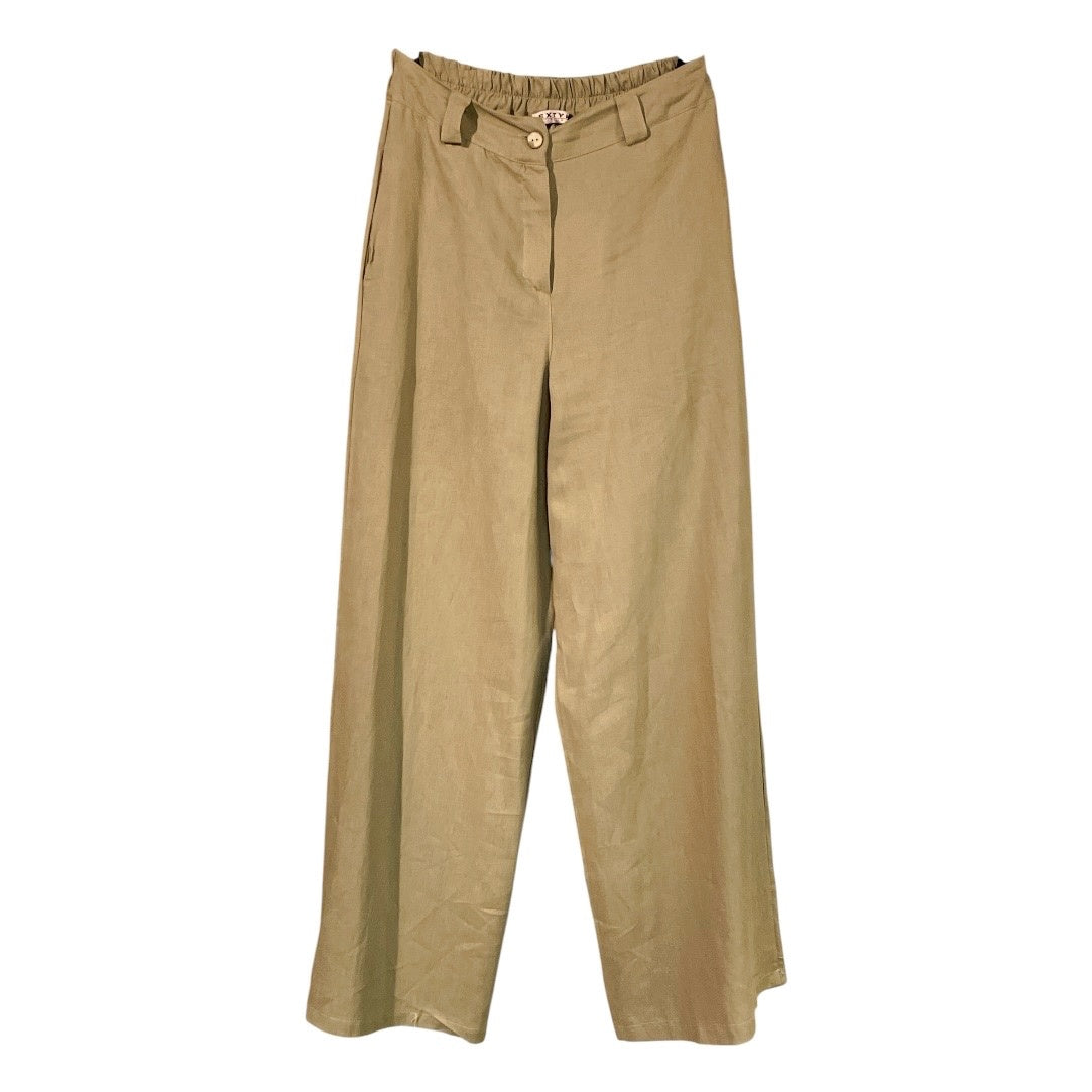 Pantalone donna palazzo misto lino 04D375 - EXTYN