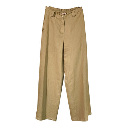 Pantalone donna palazzo misto lino 04D375 - EXTYN