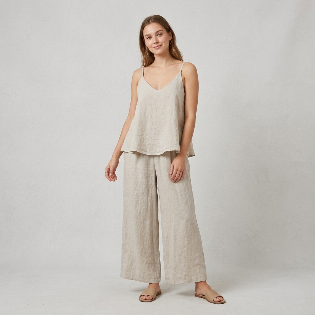 Top oversize puro lino 22281