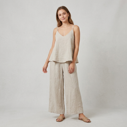 Top oversize puro lino 22281