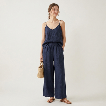 Top oversize puro lino 22281
