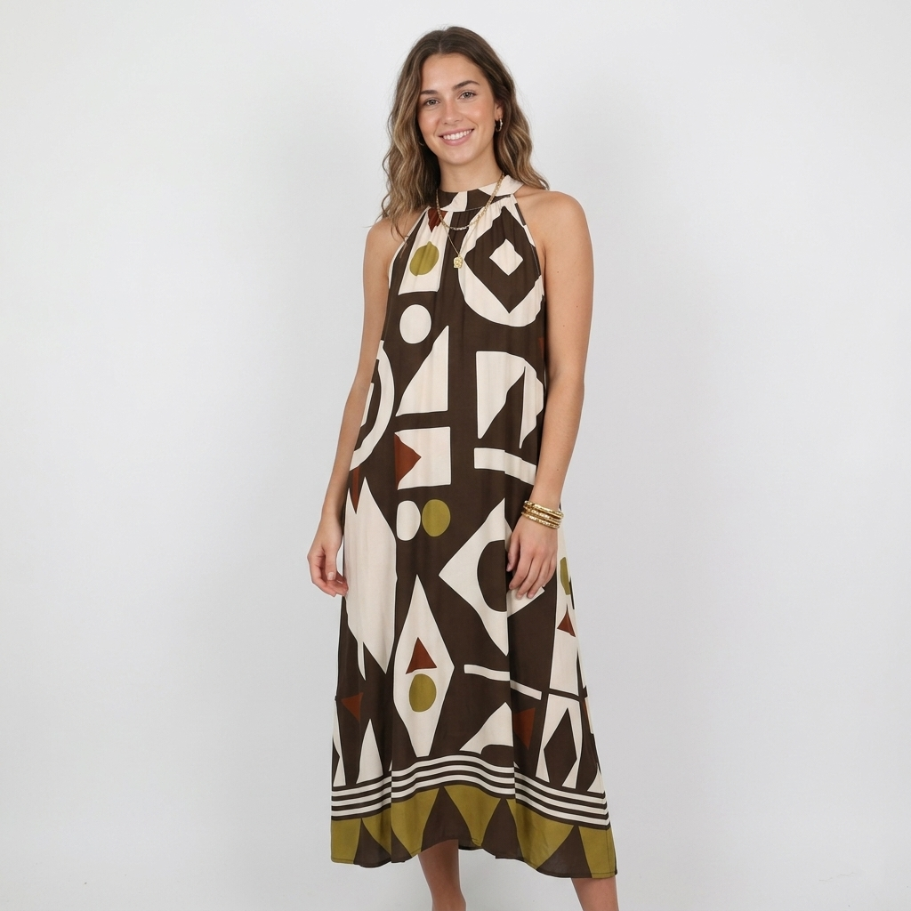Vestito oversize in viscosa 26313 - FRANZESE