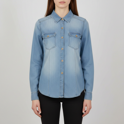 Camicia jeans con taschini 28D175 - EXTYN