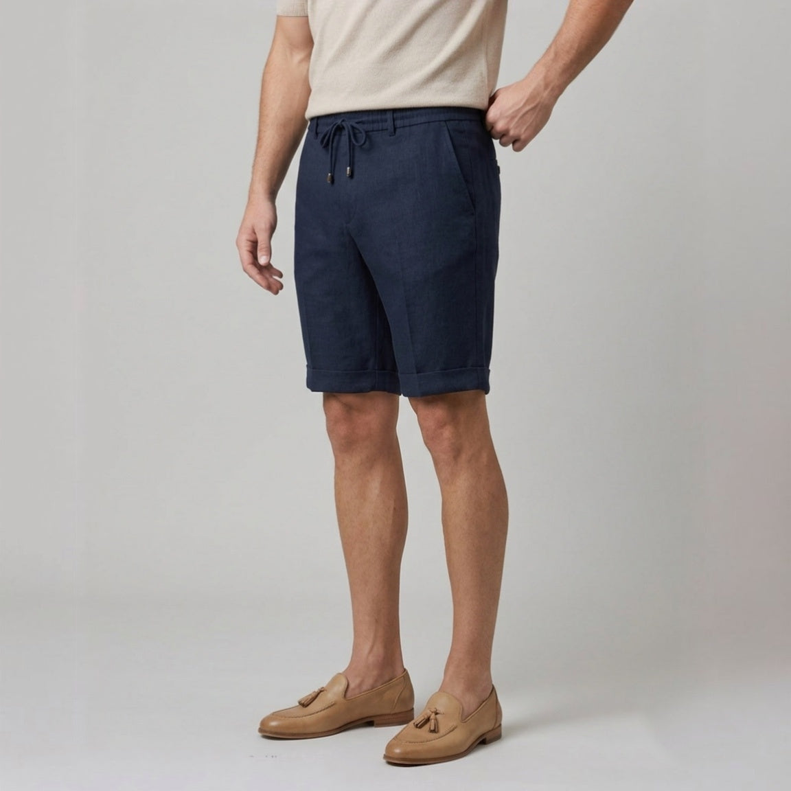 Bermuda uomo puro lino TENERIFE26 - L'UOMO SARTORIALE