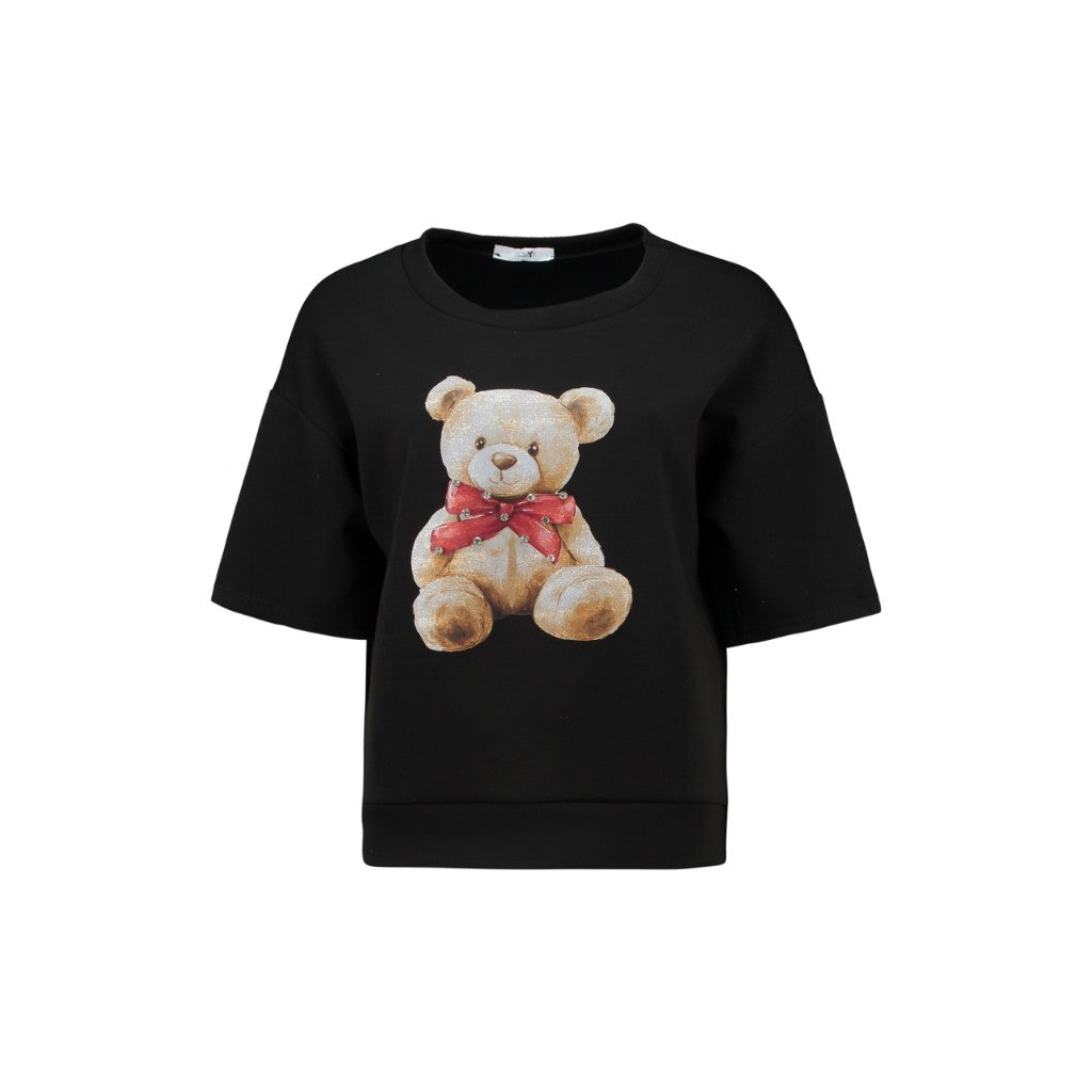 Felpa donna scuba con stampa teddy OL44IVIA - HAILYS