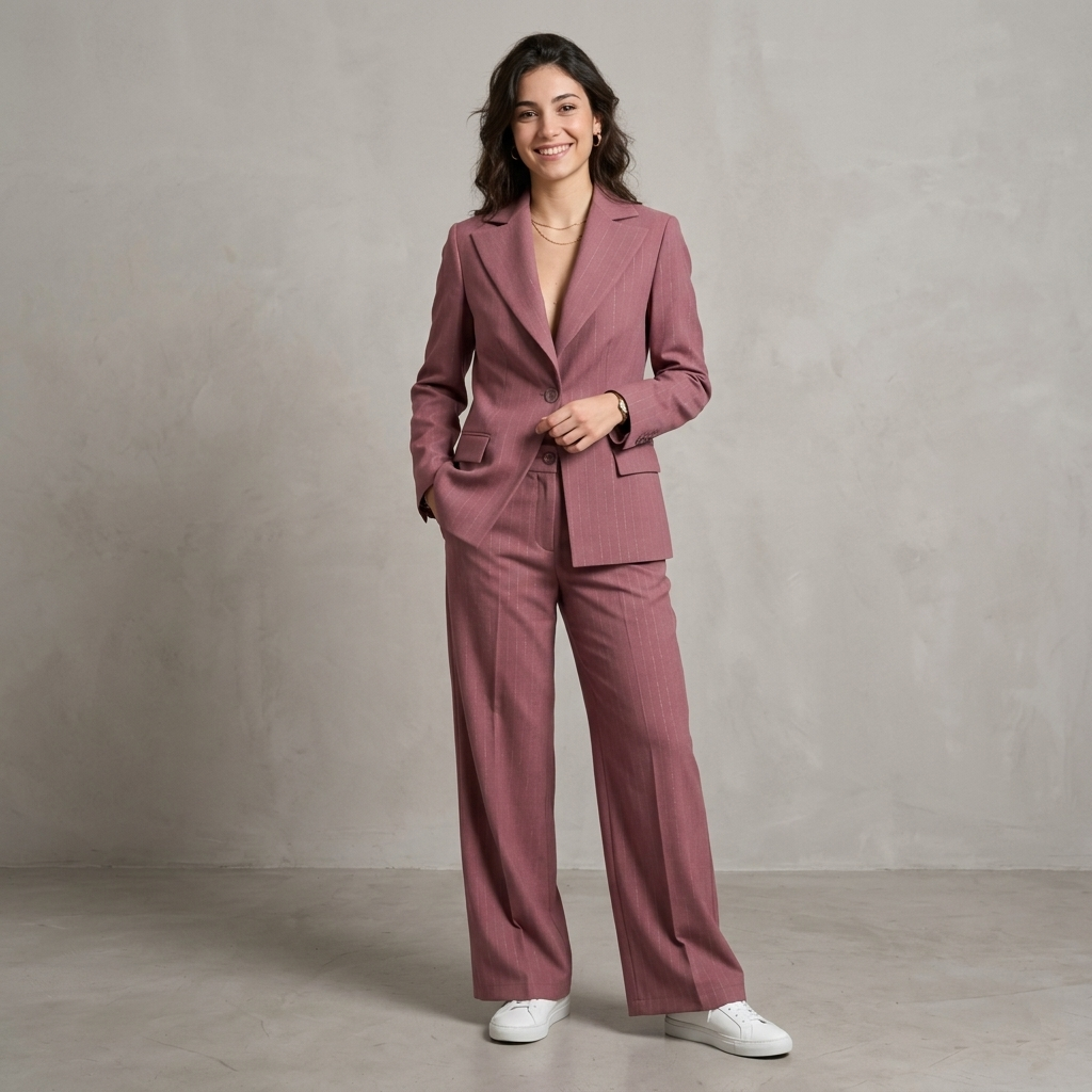 Tailleur gessato lurex 003-006 - MAYA
