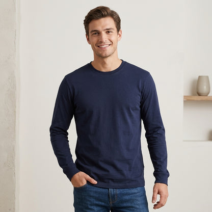 T-shirt uomo in jersey di cotone maniche lunghe MT100ML - GALERIE