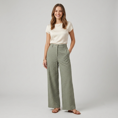 Pantalone donna motivo gessato 2006 - MAYA