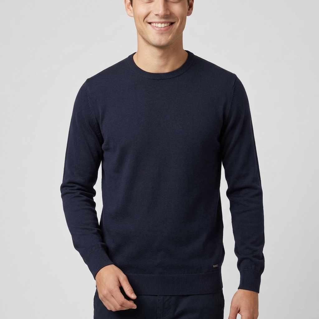 Maglia girocollo in cotone MK10001 - MARKUP
