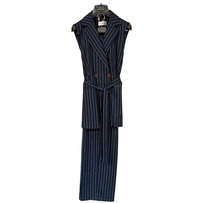 Tailleur smanicato doppio petto gessato 04160 - ELENA CASALI