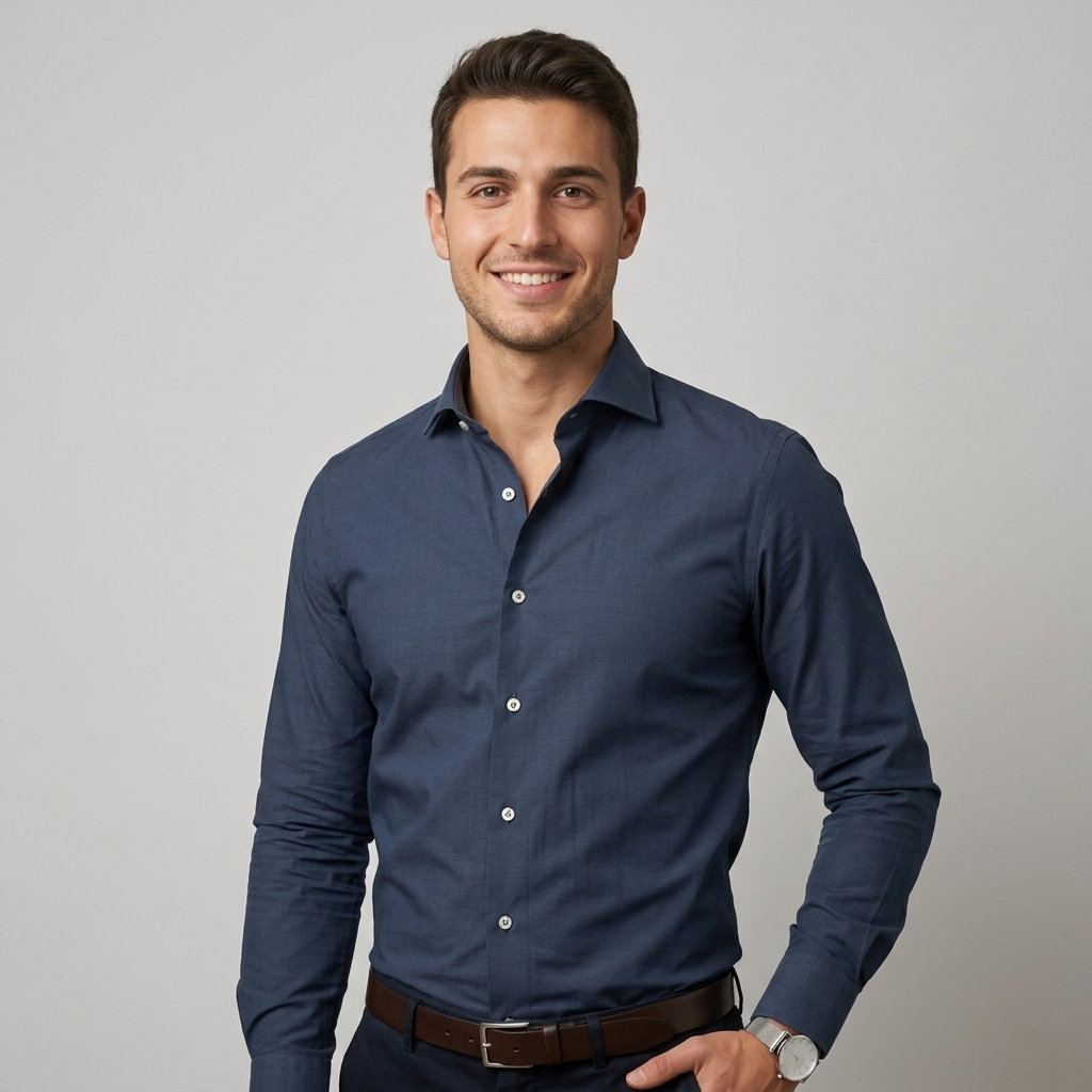 Camicia uomo italian fit R212-B430 - V&V