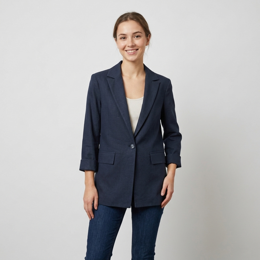 Giacca blazer misto lino/viscosa 05D224 - EXTYN