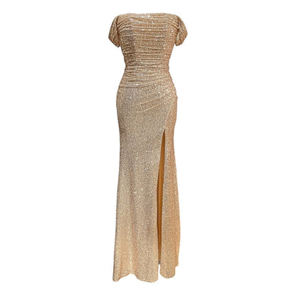 Vestito da cerimonia sirena in paillettes 92506 - FRANZESE