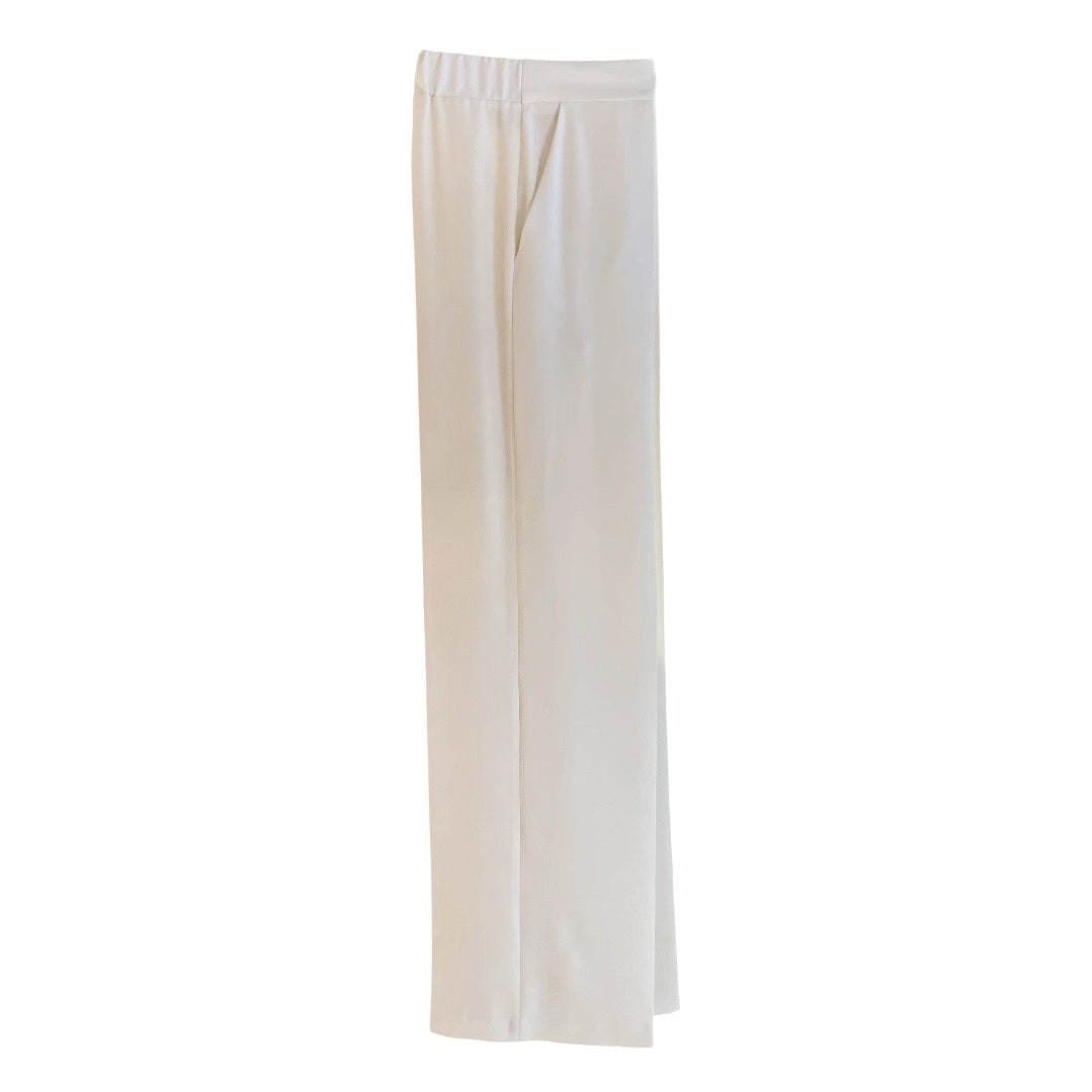 Pantalone donna palazzo tessuto fluido 02901 - ELENA CASALI