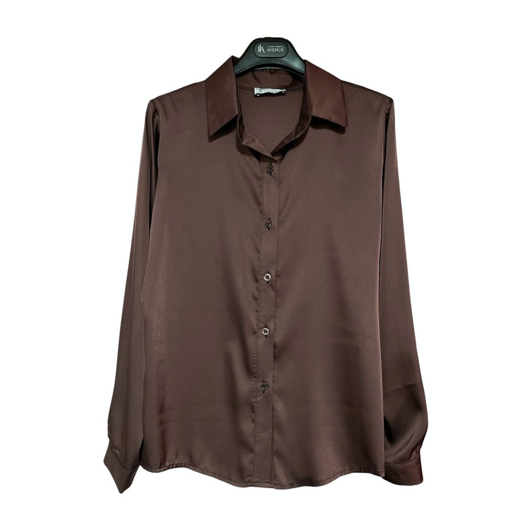 Camicia donna in raso lucido B98203  - AVENUE
