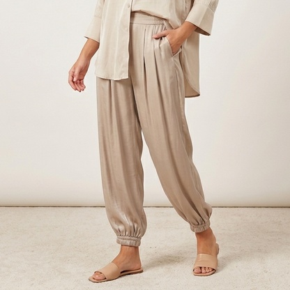Pantalone tessuto satin 04D187 - EXTYN