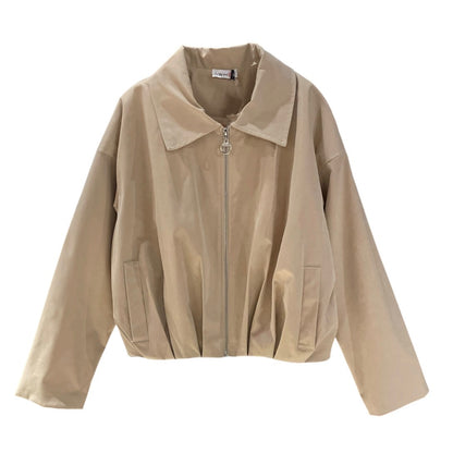 Giubbino bomber corto con pieghe 6325 - FRANZESE