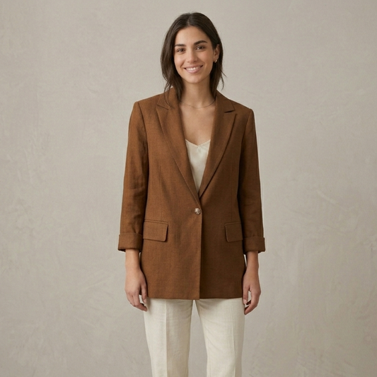 Giacca blazer misto lino/viscosa 05D224 - EXTYN