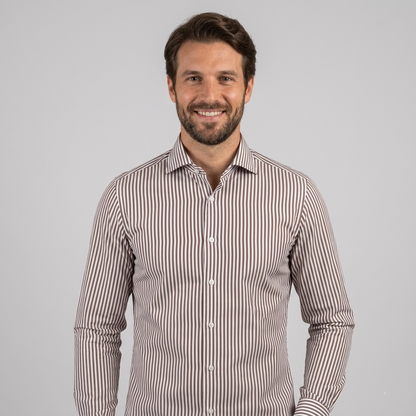 Camicia italian fit righe strette N2031-B430 - V&V