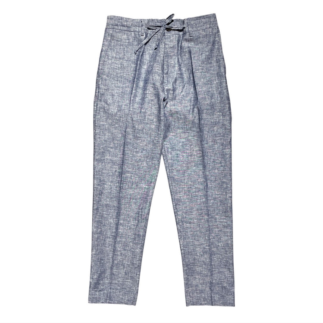Pantalaccio tessuto goffrato lino e viscosa ISCHIA-LINOZERO