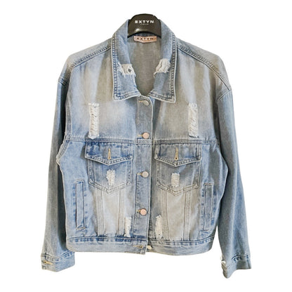 Giubbino jeans con rotture 08D211 - EXTYN