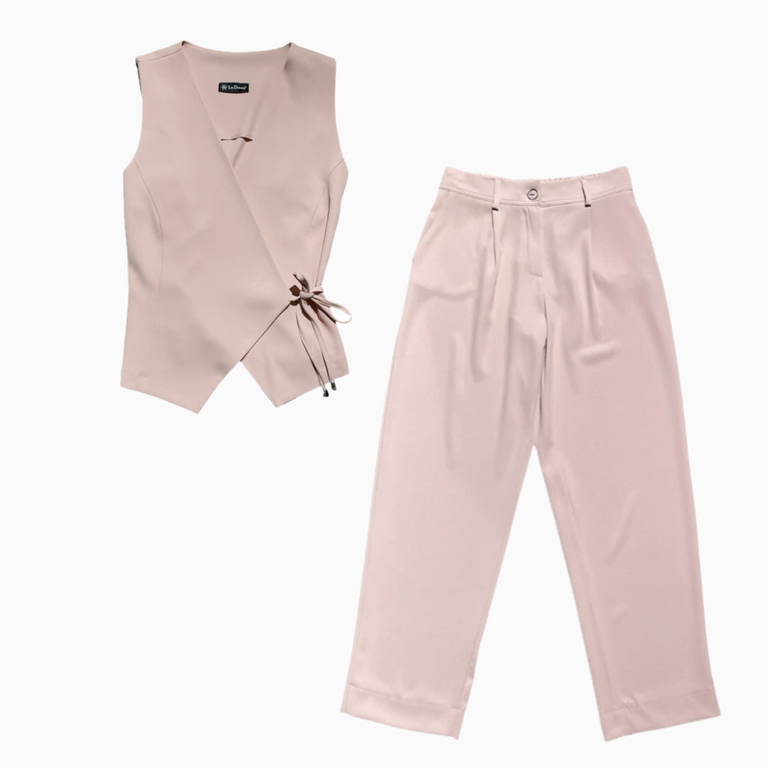 Coordinato con gilet incrocio 3484 - FRANZESE