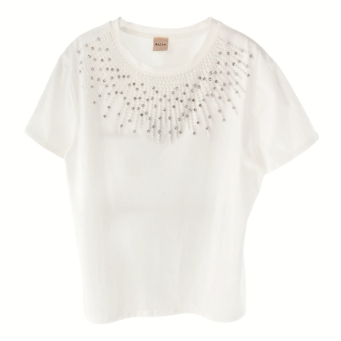 T-shirt cotone con applicazioni 15D170 - EXTYN