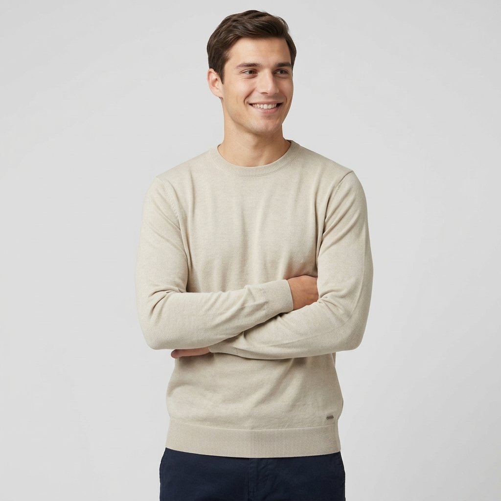 Maglia girocollo in cotone MK10001 - MARKUP
