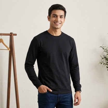 T-shirt uomo in jersey di cotone maniche lunghe MT100ML - GALERIE