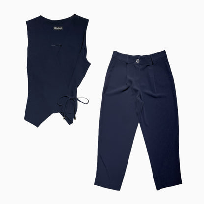 Coordinato con gilet incrocio 3484 - FRANZESE