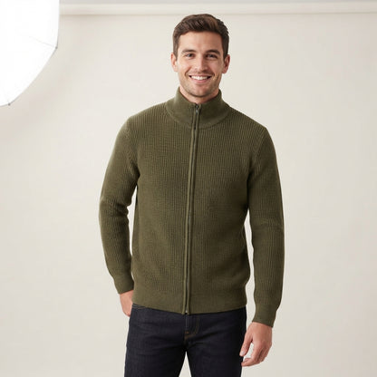 Cardigan uomo con zip MM808 - GALERIE