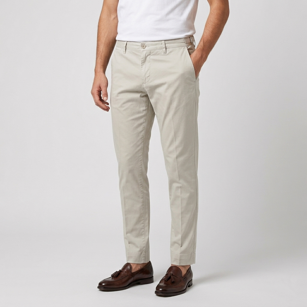 Pantalone uomo capri in raso di cotone 9069CAP26 - L'UOMO SARTORIALE