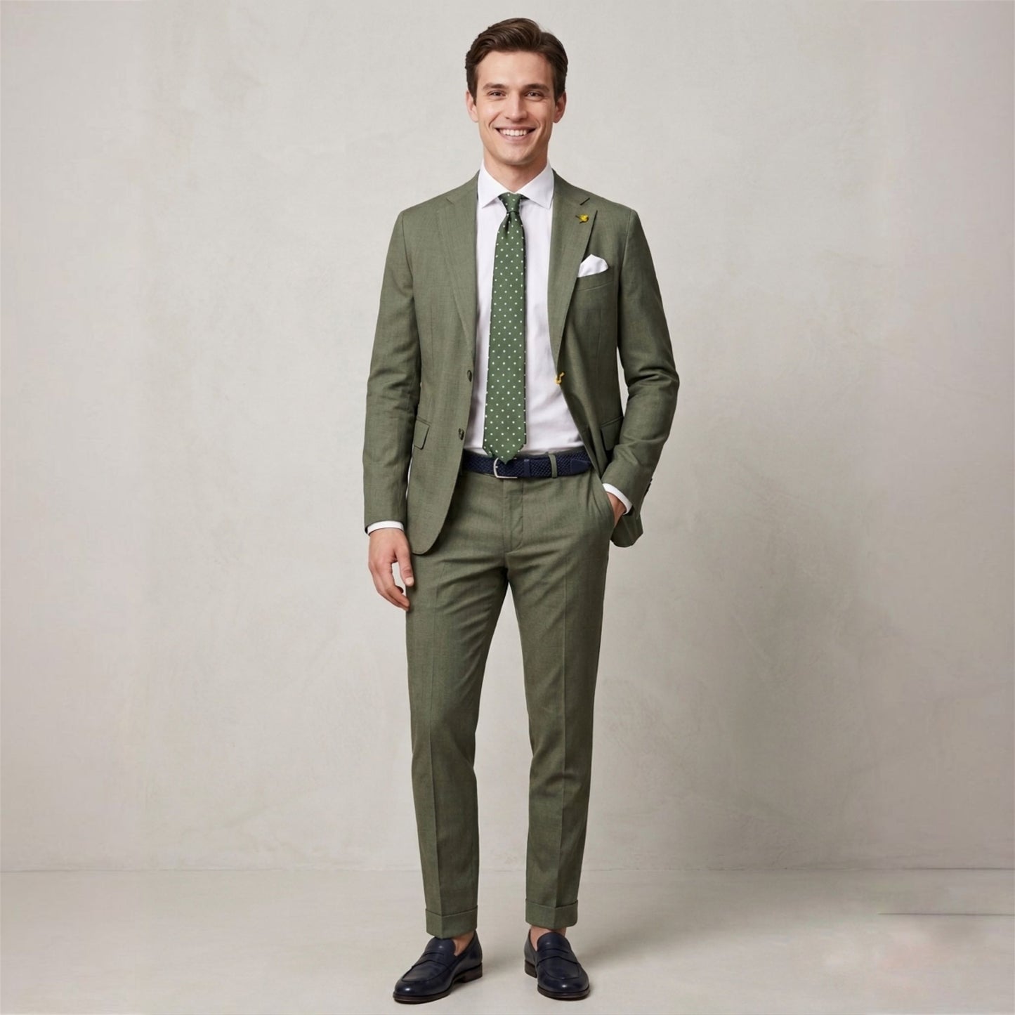 Abito uomo in cotone grisaglia DE FILIPPO - L'UOMO SARTORIALE