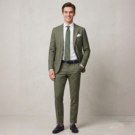 Abito uomo in cotone grisaglia DE FILIPPO - L'UOMO SARTORIALE